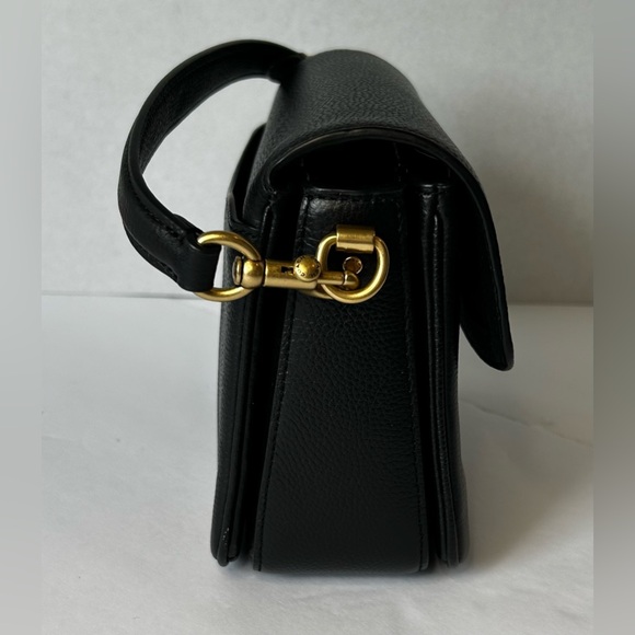Coach Black Crossbody Bag with Gold Accents - Picture 10 of 10